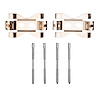 Disc Brake Hardware Kit, 2009-2021 Infiniti/Nissan, Position: Front