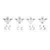 Disc Brake Hardware Kit, Fits Select Audi/Porsche/Volkswagen, Position: Front