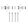 Disc Brake Hardware Kit, Fits Select Audi/Porsche/Volkswagen, Position: Rear