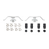 Disc Brake Hardware Kit, Fits Select Audi/Porsche/Volkswagen, Position: Rear