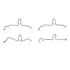 Disc Brake Hardware Kit, 1980-1984 Audi/Porsche/Volkswagen, Position: Rear - image 1