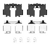 Disc Brake Hardware Kit, Fits Select Fits Multiple Makes/Models, Position: Front - image 1