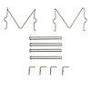 Disc Brake Hardware Kit, 1972-1978 Ford/Lincoln/Mercury/Mazda, Position: Front - image 1