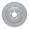 Hi-Carbon Alloy Geomet-Coated Drilled & Slotted Rotor, 2006-2011 Mercedes-Benz, Position: Front