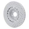 Hi-Carbon Alloy Geomet-Coated Drilled & Slotted Rotor, Fits Select Mercedes-Benz, Position: Front - image 2
