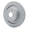Hi-Carbon Alloy Geomet-Coated Drilled & Slotted Rotor, 2010-2018 Mercedes-Benz, Position: Rear - image 1