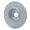 Hi-Carbon Alloy Geomet-Coated Drilled & Slotted Rotor, 2010-2018 Mercedes-Benz, Position: Rear - image 4