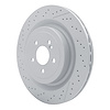 Hi-Carbon Alloy Geomet-Coated Drilled & Slotted Rotor, 2013-2021 Mercedes-Benz, Position: Rear - image 1