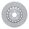 Hi-Carbon Alloy Geomet-Coated Drilled & Slotted Rotor, Fits Select Mercedes-Benz, Position: Front - image 1
