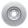Hi-Carbon Alloy Geomet-Coated Drilled & Slotted Rotor, 2014-2019 Mercedes-Benz, Position: Front - image 2