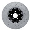Hi-Carbon Alloy Geomet-Coated Drilled & Slotted Rotor, 2007-2016 Mercedes-Benz, Position: Front - image 2