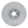 Hi-Carbon Alloy Geomet-Coated Dimpled & Slotted Rotor, Fits Select BMW, Position: Right Front - image 2