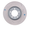 Hi-Carbon Alloy Geomet-Coated Slotted Rotor, 2014-2020 Audi/Porsche/Volkswagen, Position: Front Right - image 1