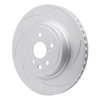 Hi-Carbon Alloy Geomet-Coated Slotted Rotor, Fits Select Lexus/Toyota/Scion, Position: Rear Right - image 2