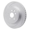 Hi-Carbon Alloy Geomet-Coated Slotted Rotor, Fits Select Lexus/Toyota/Scion, Position: Rear Left - image 2