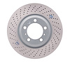 Hi-Carbon Alloy Geomet-Coated Drilled Rotor, 2002-2008 Audi/Porsche/Volkswagen, Position: Front Left - image 1