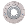 Hi-Carbon Alloy Geomet-Coated Drilled Rotor, 2002-2008 Audi/Porsche/Volkswagen, Position: Front Right - image 1