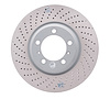 Hi-Carbon Alloy Geomet-Coated Drilled Rotor, 2007-2013 Audi/Porsche/Volkswagen, Position: Left Front - image 1
