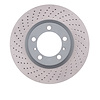 Hi-Carbon Alloy Geomet-Coated Drilled Rotor, 2009-2021 Audi/Porsche/Volkswagen, Position: Front Left - image 1