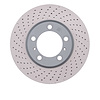 Hi-Carbon Alloy Geomet-Coated Drilled Rotor, 2013-2016 Audi/Porsche/Volkswagen, Position: Front Left - image 1