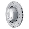 Hi-Carbon Alloy Geomet-Coated Drilled Rotor, 2013-2019 Audi/Porsche/Volkswagen, Position: Rear Left - image 2