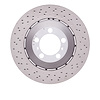 Hi-Carbon Alloy Geomet-Coated Drilled Rotor, 2013-2019 Audi/Porsche/Volkswagen, Position: Front Left - image 1