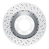 Hi-Carbon Alloy Geomet-Coated Drilled Rotor, 2013-2019 Audi/Porsche/Volkswagen, Position: Front Right - image 1