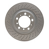 Hi-Carbon Alloy Geomet-Coated Drilled Rotor, 2016-2016 Audi/Porsche/Volkswagen, Position: Rear Left