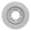 Hi-Carbon Alloy Geomet-Coated Drilled Rotor, 1998-1998 Audi/Porsche/Volkswagen, Position: Rear Right - image 2