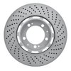 Hi-Carbon Alloy Geomet-Coated Drilled Rotor, 1994-1998 Audi/Porsche/Volkswagen, Position: Front Left - image 3