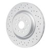 Hi-Carbon Alloy Geomet-Coated Drilled Rotor, 2018-2021 Subaru, Position: Front - image 2