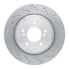 Hi-Carbon Alloy Geomet-Coated Drilled Rotor, 2006-2008 BMW, Position: Rear Right - image 1
