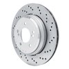 Hi-Carbon Alloy Geomet-Coated Drilled Rotor, 2006-2008 BMW, Position: Rear Right - image 2