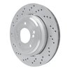 Hi-Carbon Alloy Geomet-Coated Drilled Rotor, 2006-2008 BMW, Position: Rear Left - image 2