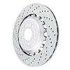 Hi-Carbon Alloy Geomet-Coated Drilled Rotor, 2012-2019 BMW, Position: Rear Left - image 1