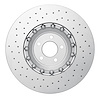 Hi-Carbon Alloy Geomet-Coated Drilled Rotor, 2016-2018 Ford/Lincoln/Mercury/Mazda, Position: Front Left - image 1