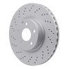 Hi-Carbon Alloy Geomet-Coated Drilled Rotor, 2007-2013 Mercedes-Benz, Position: Front - image 2