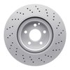 Hi-Carbon Alloy Geomet-Coated Drilled Rotor, 2007-2013 Mercedes-Benz, Position: Front - image 3
