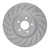 Hi-Carbon Alloy Geomet-Coated Drilled Rotor, 2008-2021 Mercedes-Benz, Position: Front