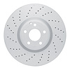 Hi-Carbon Alloy Geomet-Coated Drilled Rotor, 2013-2020 Mercedes-Benz, Position: Front - image 1