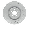 Hi-Carbon Alloy Geomet-Coated Drilled Rotor, 2012-2019 Mercedes-Benz, Position: Front - image 1
