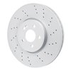 Hi-Carbon Alloy Geomet-Coated Drilled Rotor, Fits Select Mercedes-Benz, Position: Front - image 2