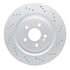 Hi-Carbon Alloy Geomet-Coated Drilled Rotor, Fits Select Mercedes-Benz, Position: Rear - image 1