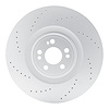 Hi-Carbon Alloy Geomet-Coated Drilled Rotor, Fits Select Mercedes-Benz, Position: Front