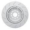 Hi-Carbon Alloy Geomet-Coated Drilled Rotor, 2003-2004 Audi/Porsche/Volkswagen, Position: Right Front - image 1