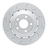 Hi-Carbon Alloy Geomet-Coated Drilled Rotor, 2013-2015 Audi/Porsche/Volkswagen, Position: Rear - image 1
