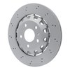 Hi-Carbon Alloy Geomet-Coated Drilled Rotor, Fits Select Audi/Porsche/Volkswagen, Position: Rear - image 2