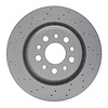 Hi-Carbon Alloy Geomet-Coated Drilled Rotor, 2017-2020 Maserati, Position: Rear