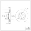 GeoSpec-Coated Rotor, 2002-2006 Kia/Hyundai/Genesis, Position: Front - image 1