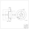 GeoSpec-Coated Rotor, 2005-2009 Subaru, Position: Rear - image 1